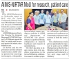 MoU News Published in ENGLISH News Paper